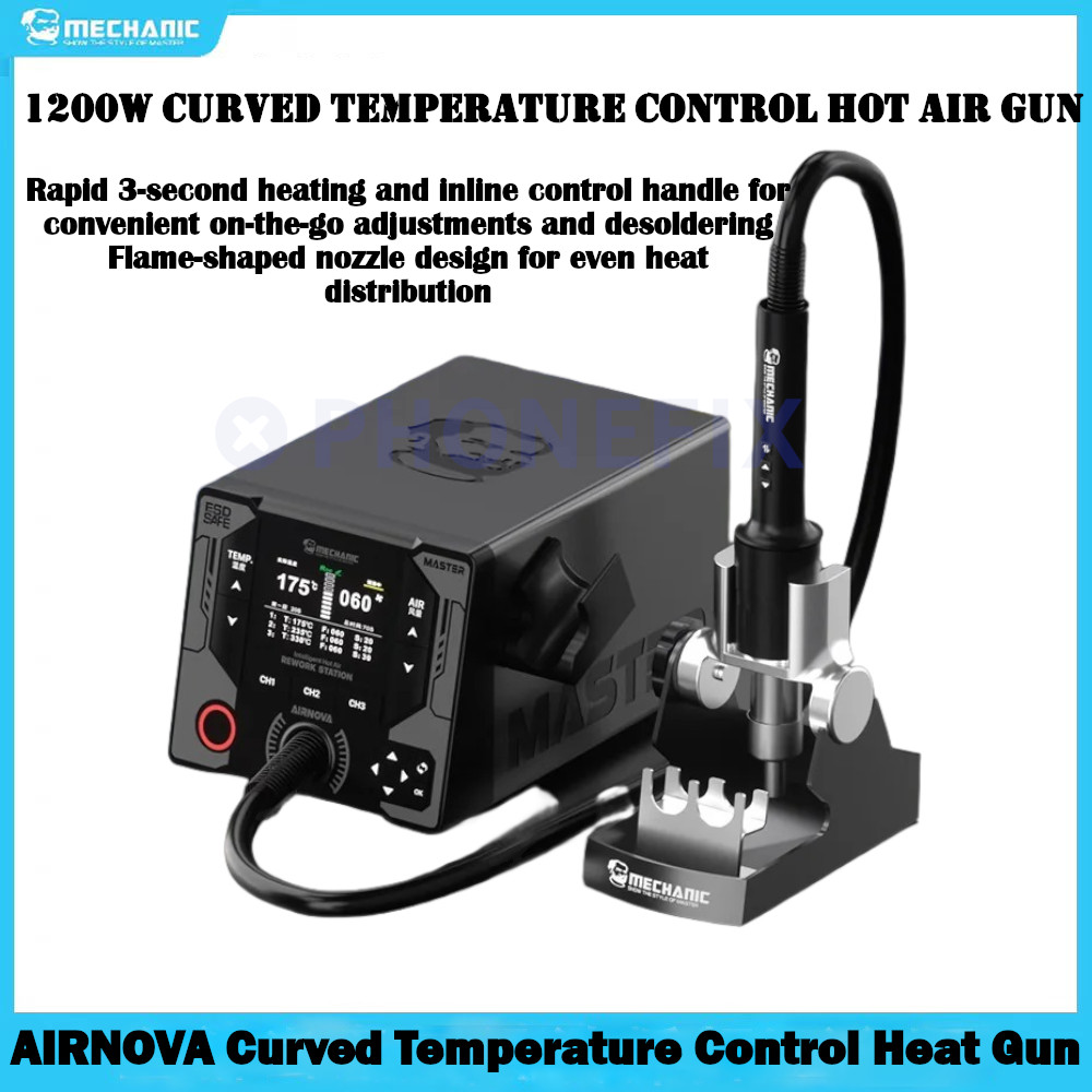 Heat Gun Embossing - MECÂNICO AIRNOVA Inteligente Curvo Controle de