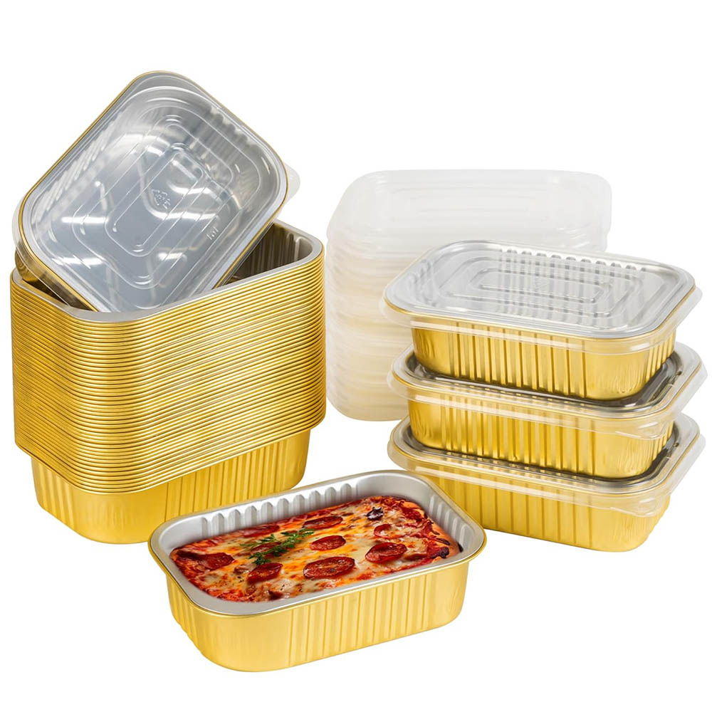 Tin Container Lid - Pequenas Formas de Alumínio com Tampas