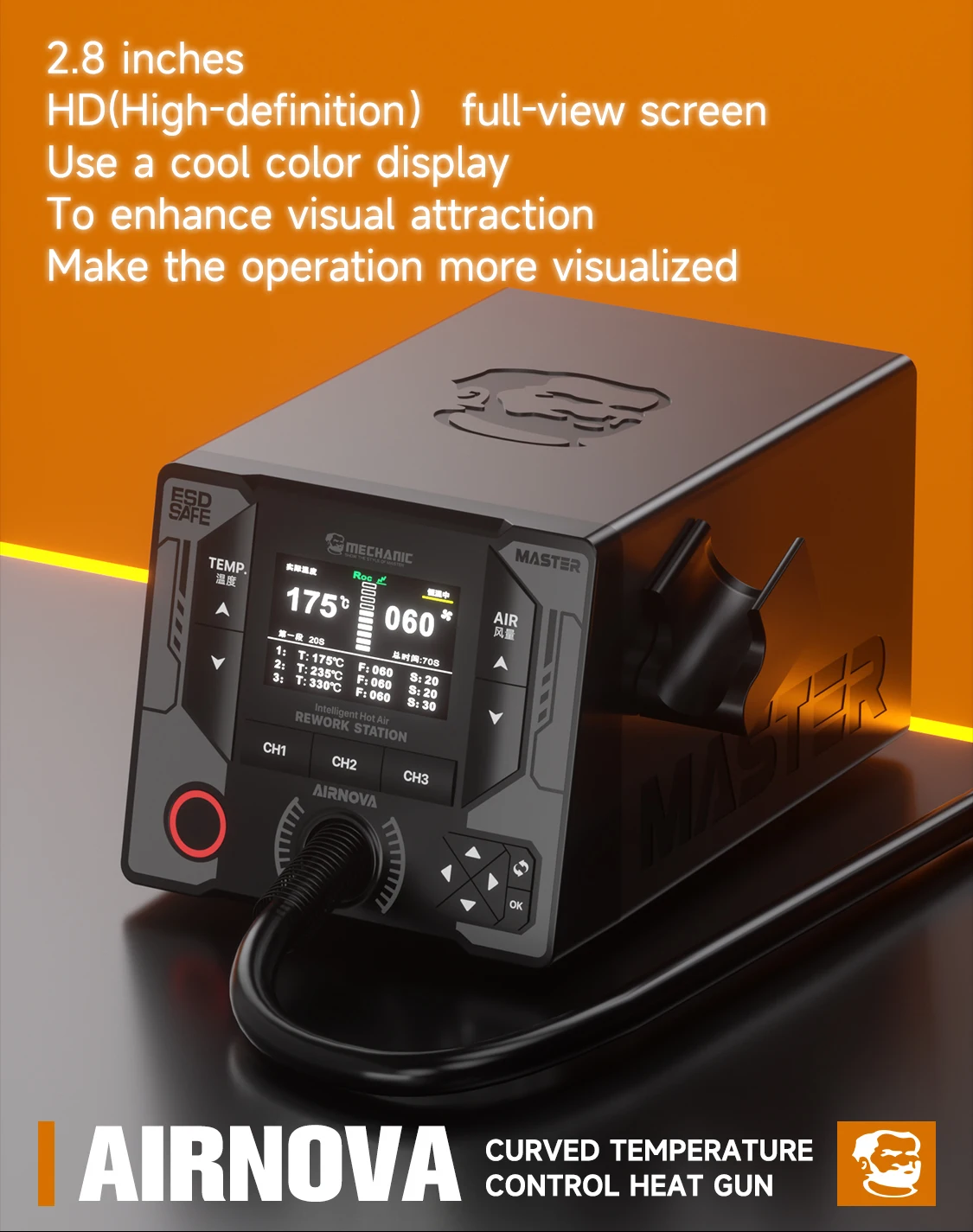 MECÂNICO AIRNOVA Inteligente C - Heat Gun Embossing avaliação e preço