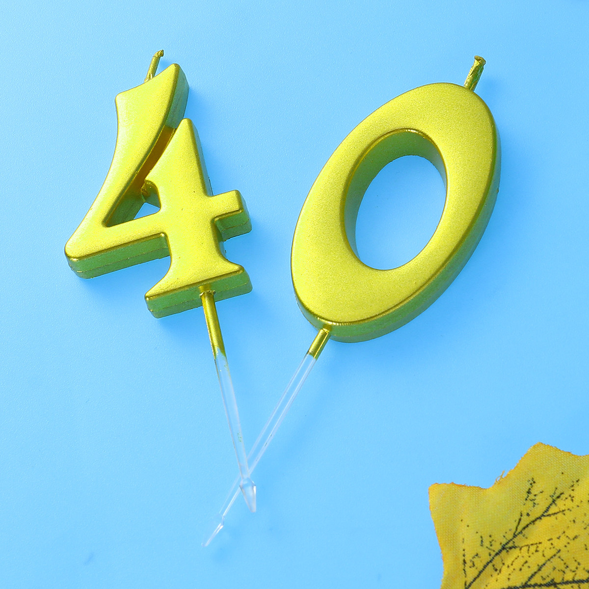 2 velas de aniversário dourada - Paraffin Candle Wax avaliação e preço