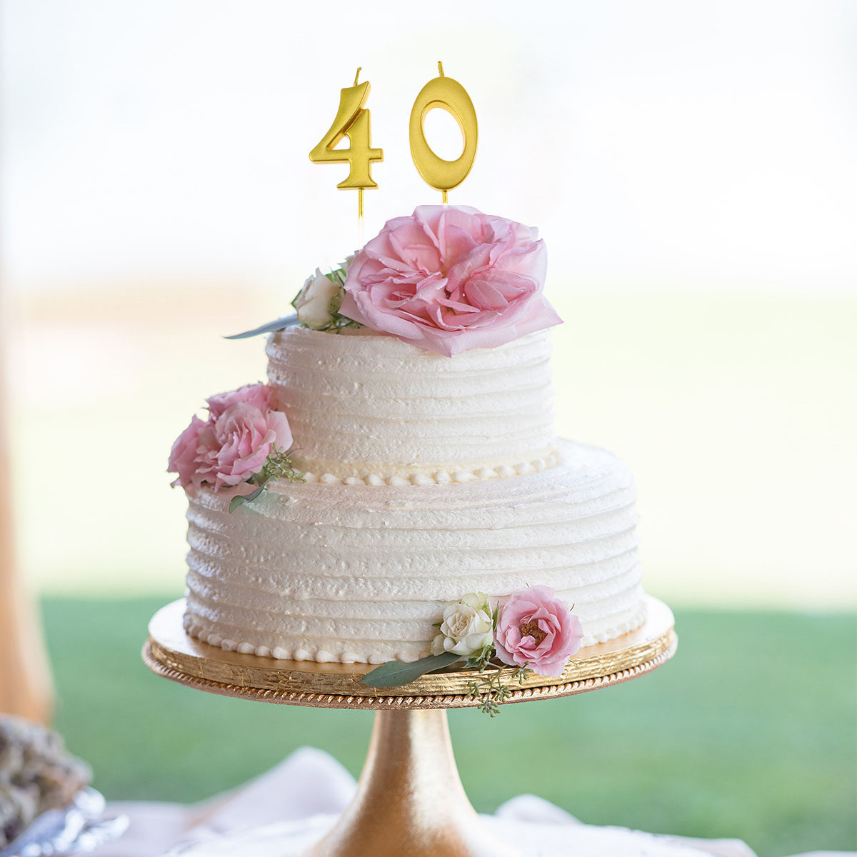 2 velas de aniversário dourada - Paraffin Candle Wax avaliação e preço