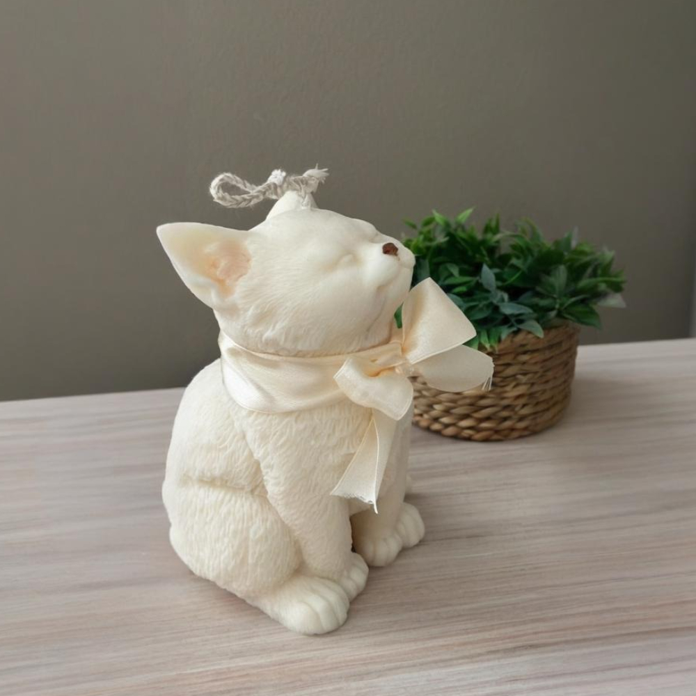 Sorriso gato molde de silicone - Candle Making Party avaliação e preço