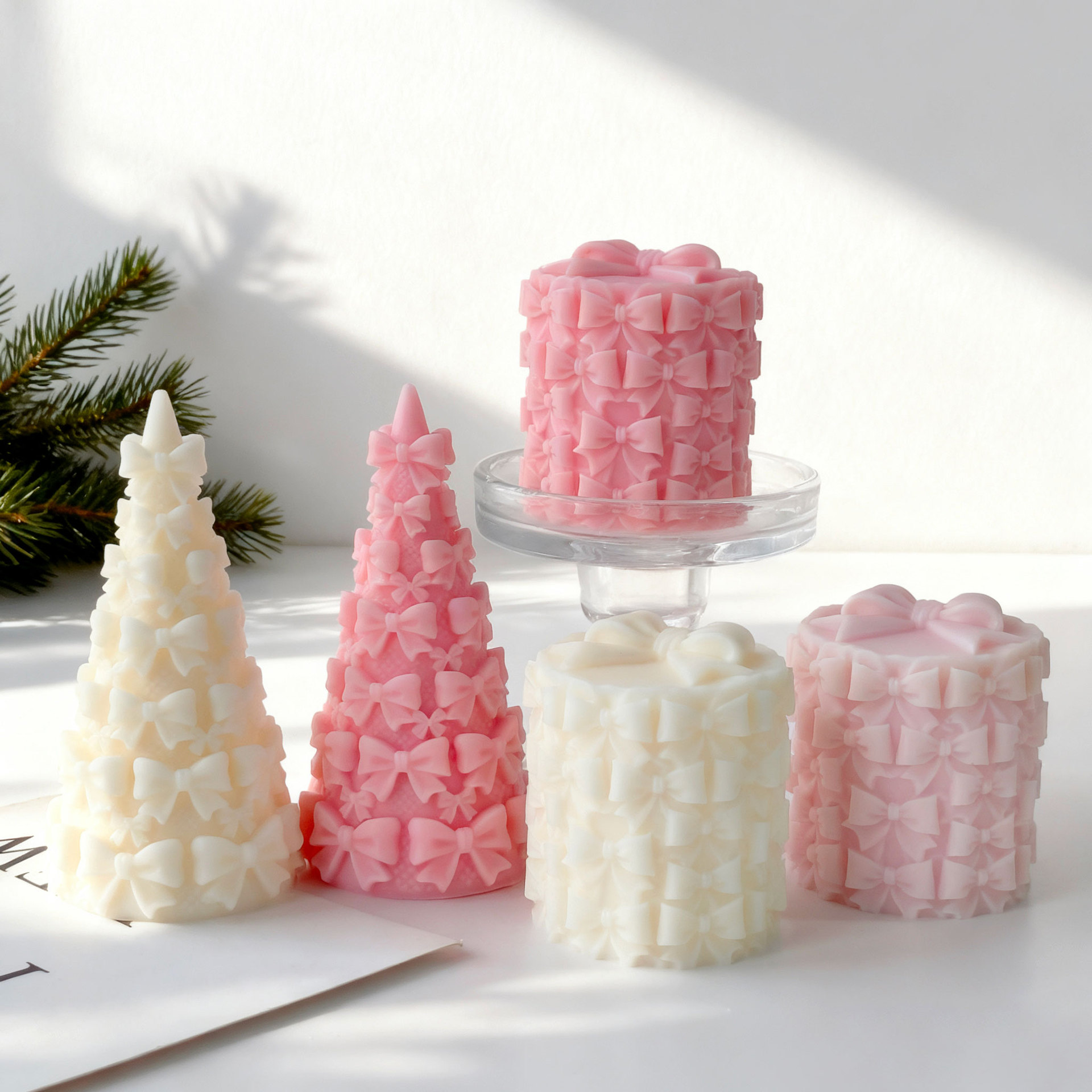 3d laço árvore de natal caixa  - Candle Making Party avaliação e preço