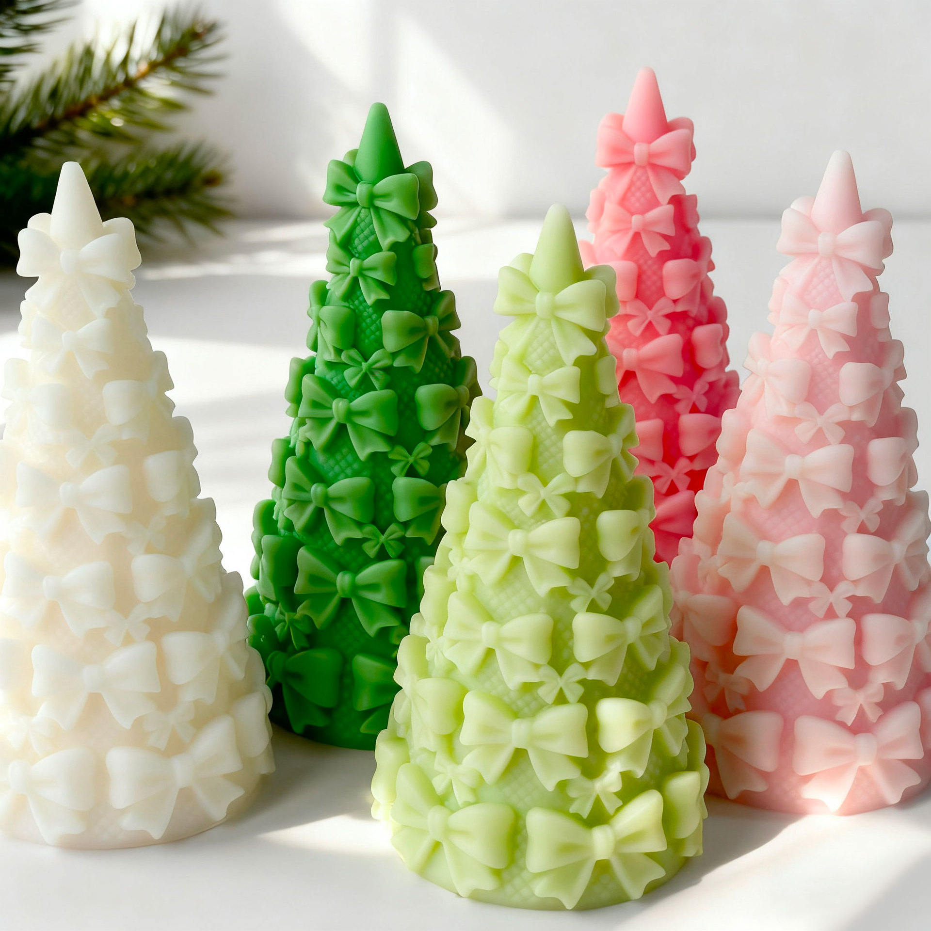 3d laço árvore de natal caixa  - Candle Making Party avaliação e preço