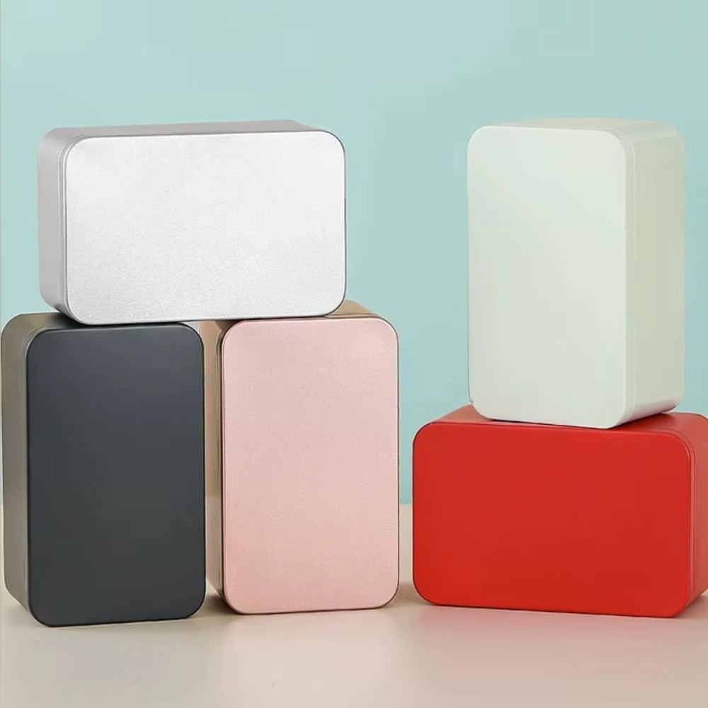 Nova Caixa de Lata de Cor Sóli - Tin Container Lid avaliação e preço