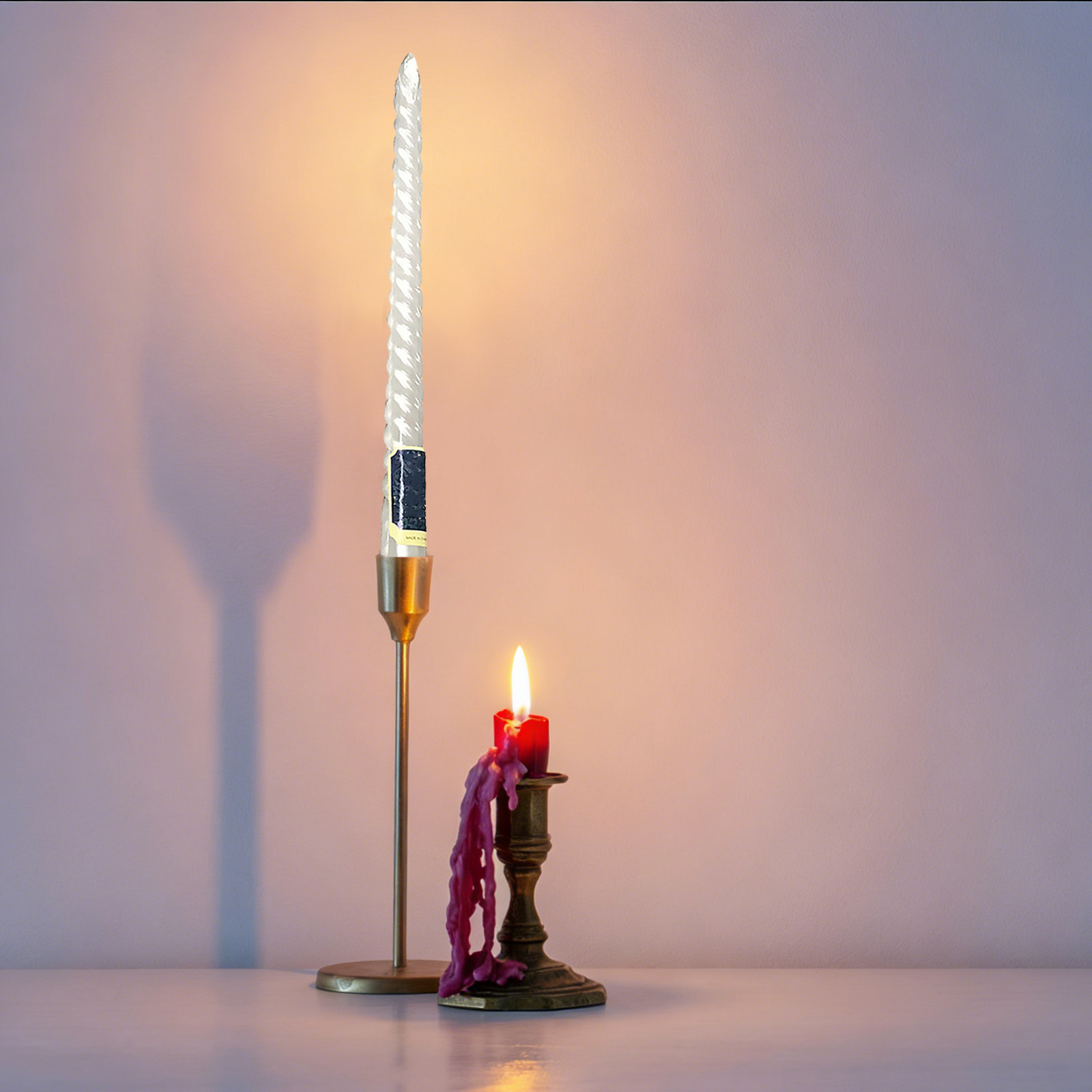 6 velas de haste longa com fio - Paraffin Candle Wax avaliação e preço