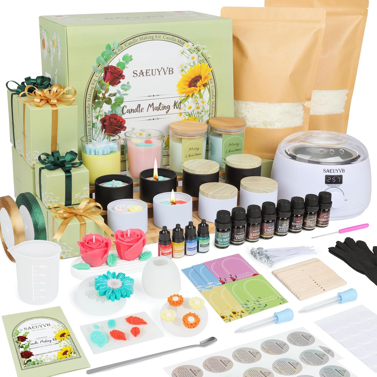 Kit de Fabricação de Velas, Ki - Candle Making Kit For Adults avaliação e preço