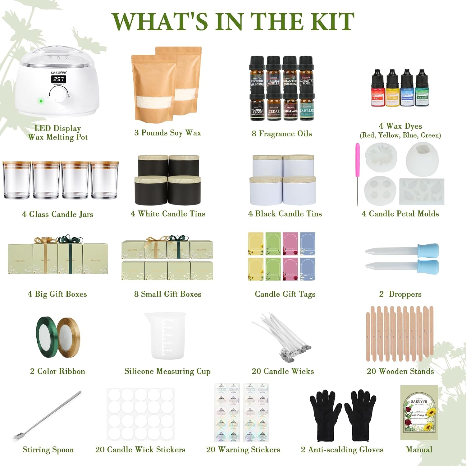 Kit de Fabricação de Velas, Ki - Candle Making Kit For Adults avaliação e preço