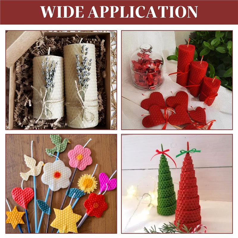 24 folhas de cera de abelha de - Candle Making Kit For Adults avaliação e preço